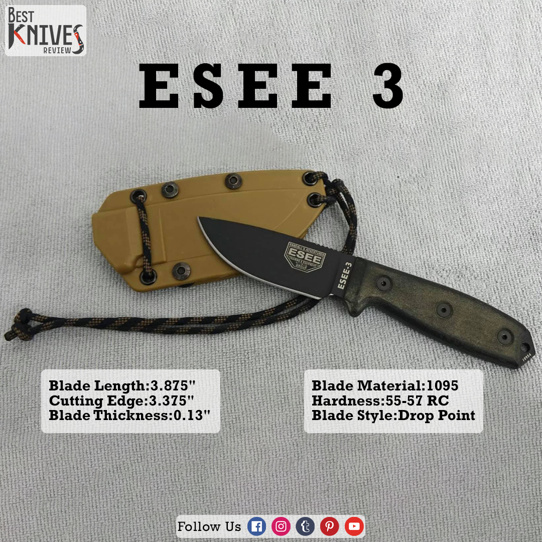 Detailed ESEE 3 fixed blade Knife Review -Best Knives Reviews