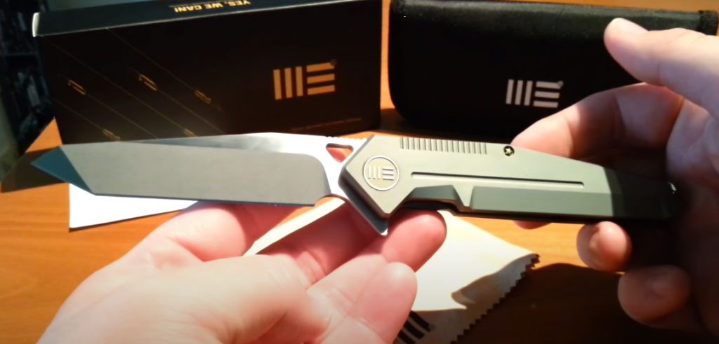 we knife 610 review, feel in Hand