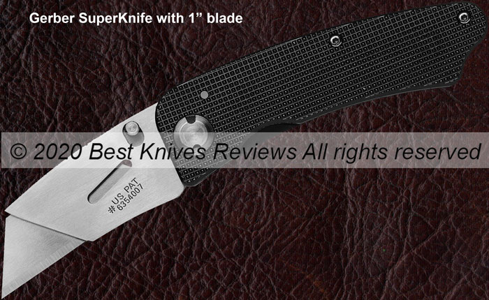 Gerber SuperKnife with 1 inch blade but with aluminum knife handle