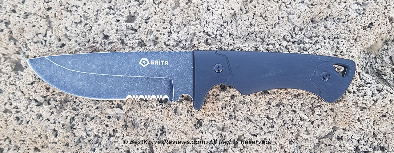 Blade of GRITR Expedition Outdoor Survival Knife