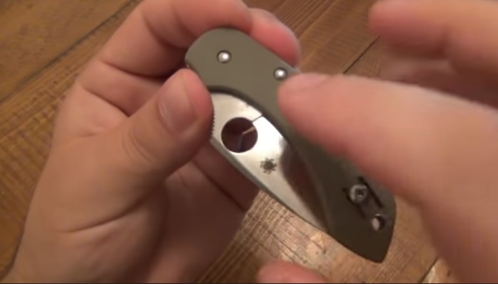 Spyderco Dragonfly spyder hole