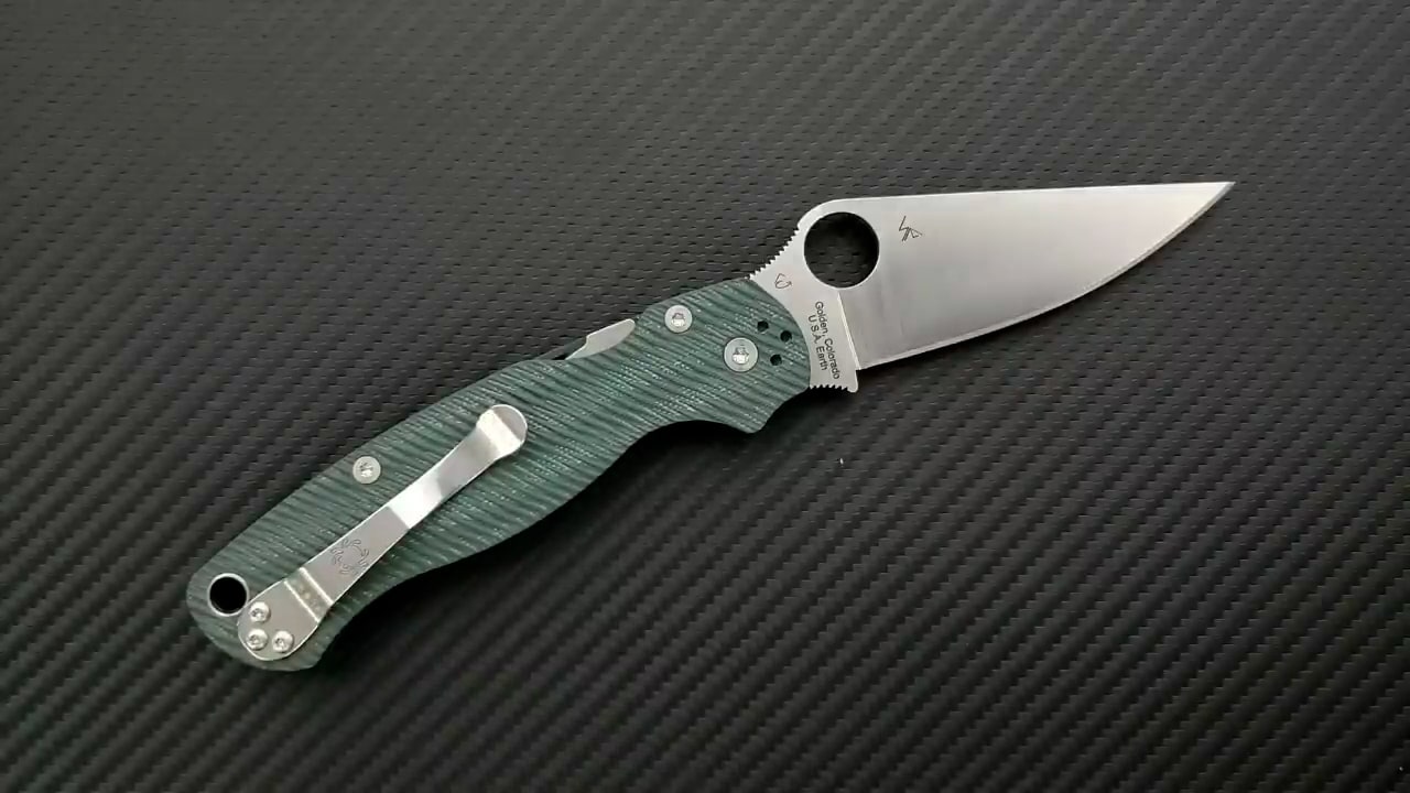 Spyderco PM2 S45VN Opposite side