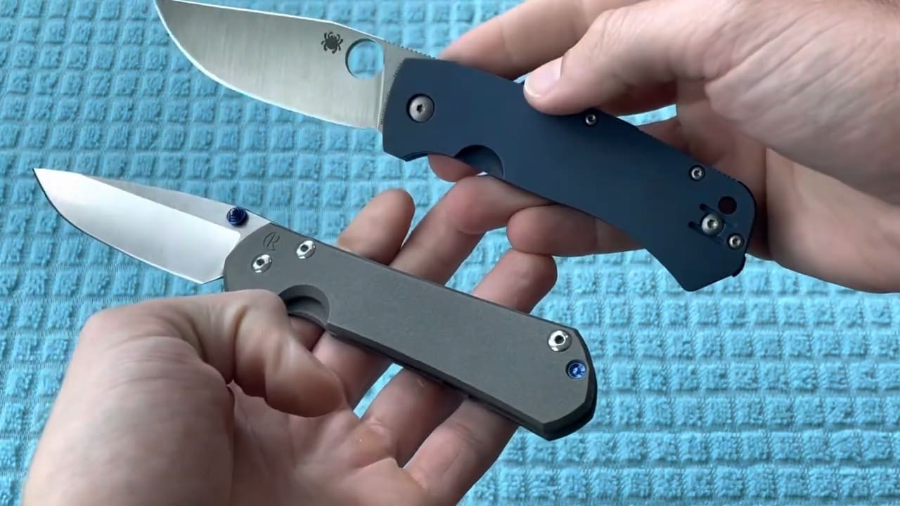 Spyderco Slysz vs Chris Reeve Sebenza 31 open