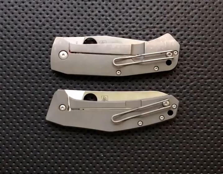 Spyderco SpydieChef vs Spyderco Slysz Bowie Comparion closed