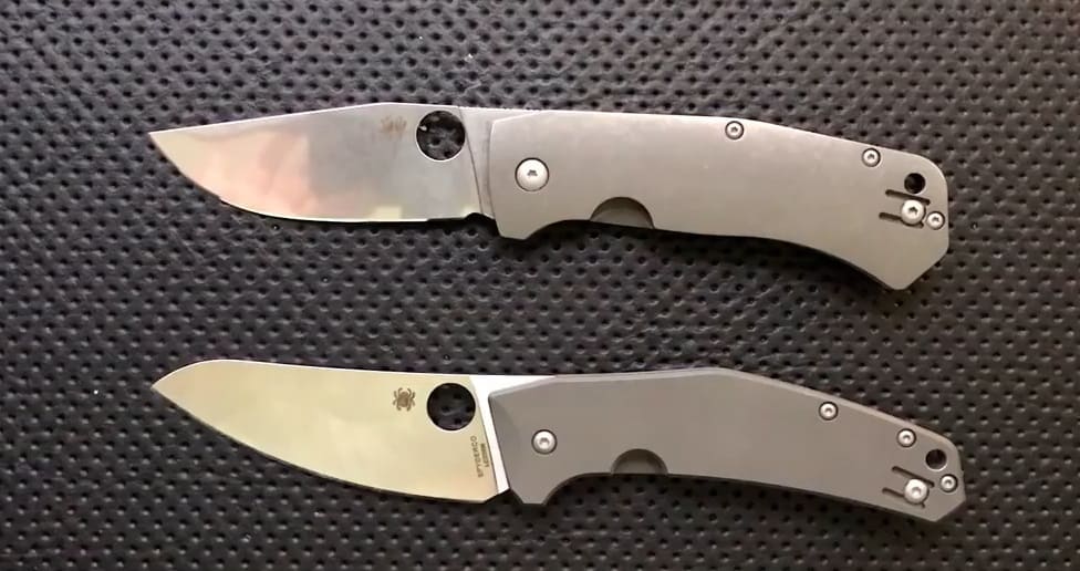 Spyderco SpydieChef vs Spyderco Slysz Bowie Comparion