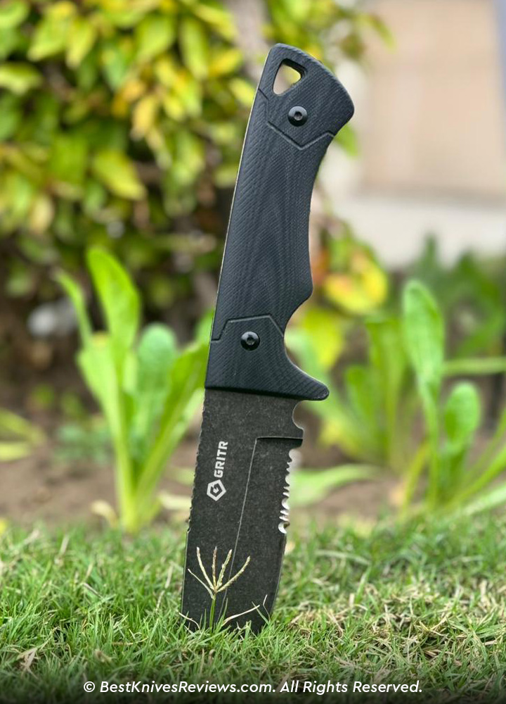 The Blade of GRITR Expedition Outdoor Survival Knife