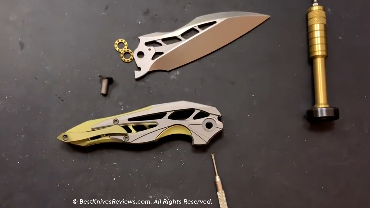 disassemble of WE Knives Arrakis